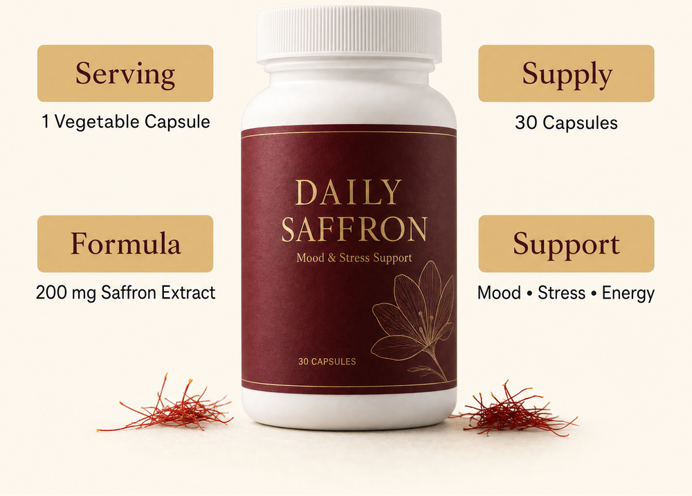 Calm morning supplement routine with water